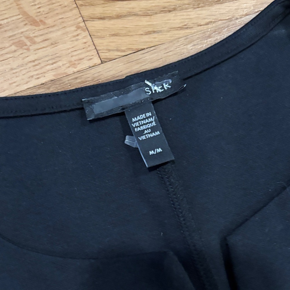 Eileen Fisher Cotton Blend Zip-Up Sleeveless Ponte Black Dress, new without tags - Picture 6 of 8